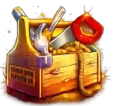 Toolbox Symbol im Huff N Puff Money Mansion Slot