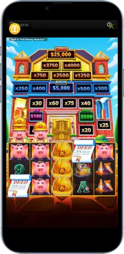 Huff N Puff Money Mansion Freispiele Gewinn
